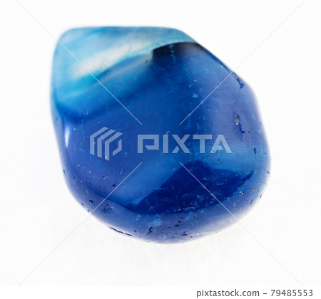 polished blue dyed translucent agate stone polished blue dyed translucent agate stone 79485553