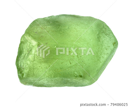 rough olivine (peridot, chrysolite) crystal cutout rough olivine (peridot, chrysolite) crystal cutout 79486025
