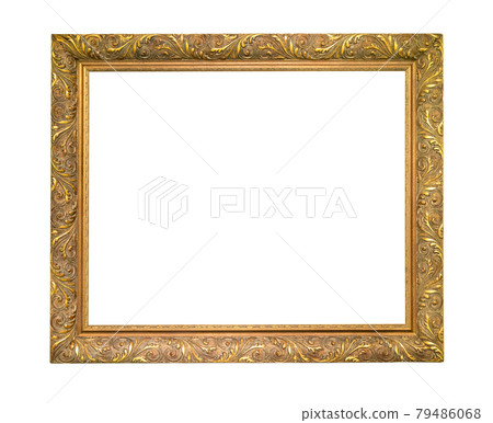 ornamental wooden picture frame cutout 79486068