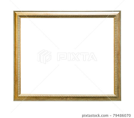 narrow simple gilded wooden picture frame cutout narrow simple gilded wooden picture frame cutout 79486070