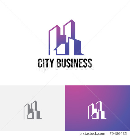 City Building Work Office Business Real Estate Logo 79486485