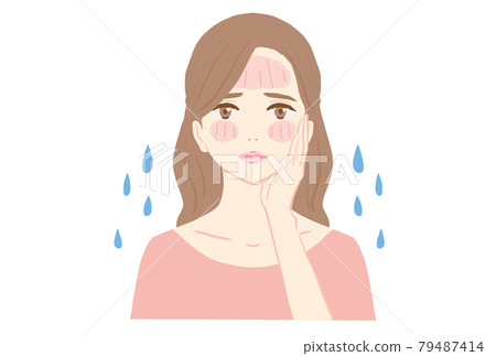 一個又辣又辣的年輕女人的插圖 一個又辣又辣的年輕女人的插圖 79487414
