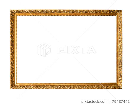 old narrow carved wooden painting frame old narrow carved wooden painting frame 79487441