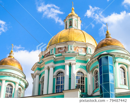 domes of Cathedral of the Epiphany in Yelokhovo 79487442