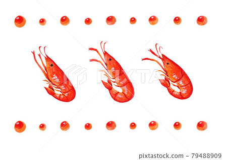 蝦和鮭魚子 79488909