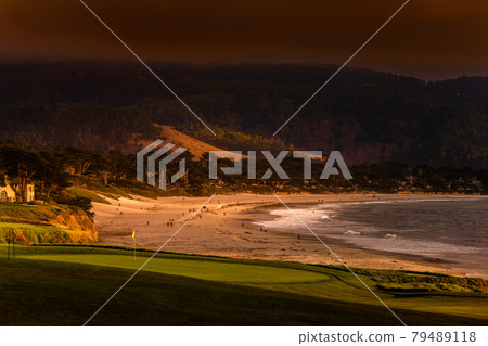 coastline golf course in California coastline golf course in California 79489118