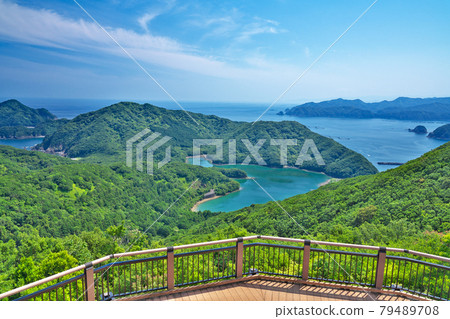 【三重島展望台的風景】三重縣渡來郡南瀨町三重志摩天地 【三重島展望台的風景】三重縣渡來郡南瀨町三重志摩天地 79489708