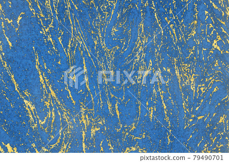 Gold mineral and dark blue ocean granite marble luxury interior Gold mineral and dark blue ocean granite marble luxury interior 79490701