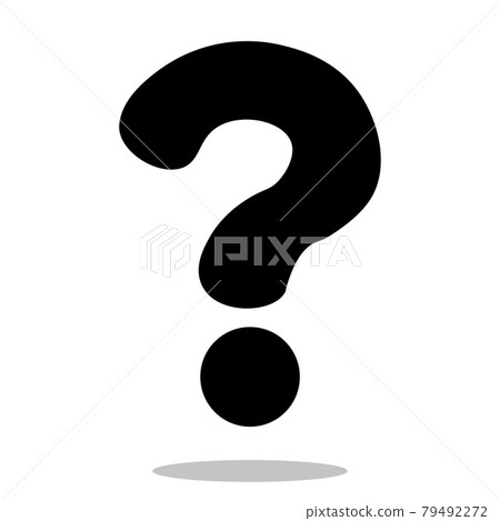 Question mark sign icon, vector illustration. Flat design style 79492272