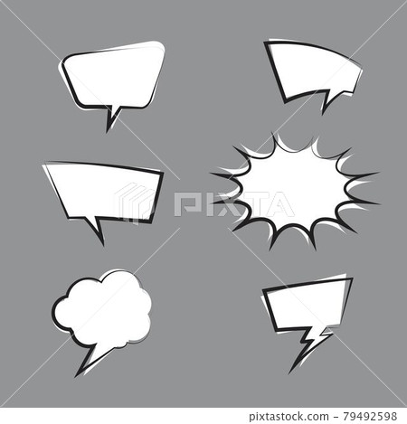 Comic Book  Design Element Vector 79492598