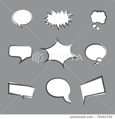 Comic Book  Design Element Vector 79492599
