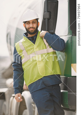 Civil engineer working outside with helmet Civil engineer working outside with helmet 79497964
