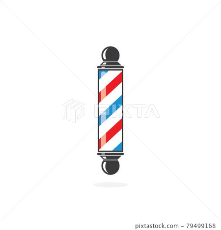 barber pole icon logo vector icon barber pole icon logo vector icon 79499168