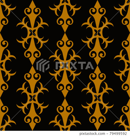 Seamless vector gold pattern. 79499592