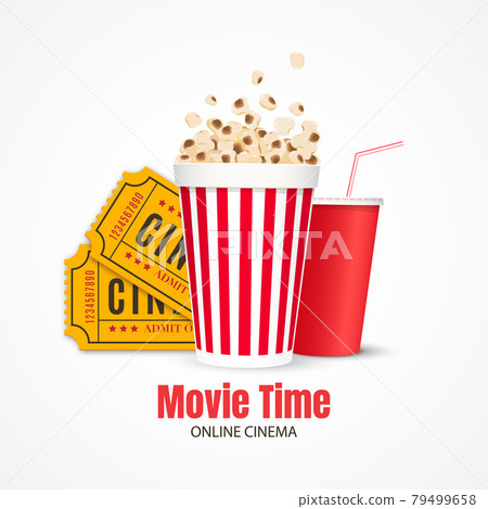 Cinema background. Film industry objects. 79499658