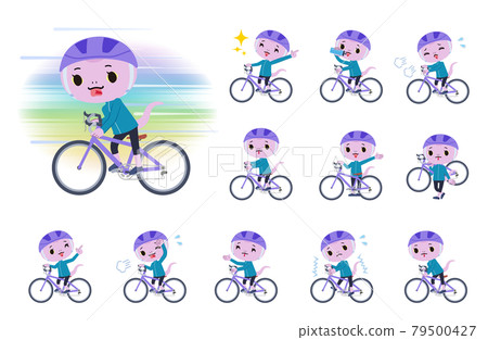 設置公路自行車的蛇女孩 79500427