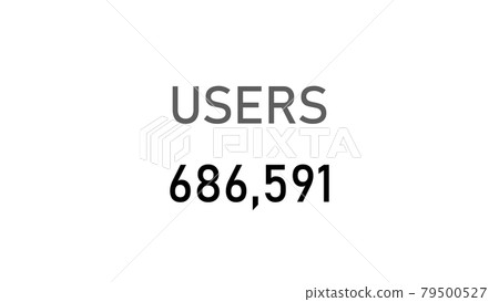 Increasing number counter of users people.... - Stock Illustration ...