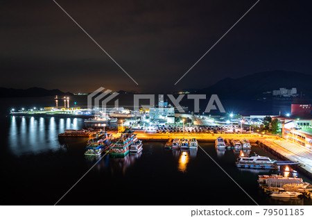 Toba Bay and Toba Marine Terminal at night 79501185