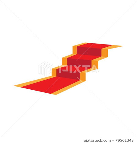 Simple red carpet Vector design illustration 79501342