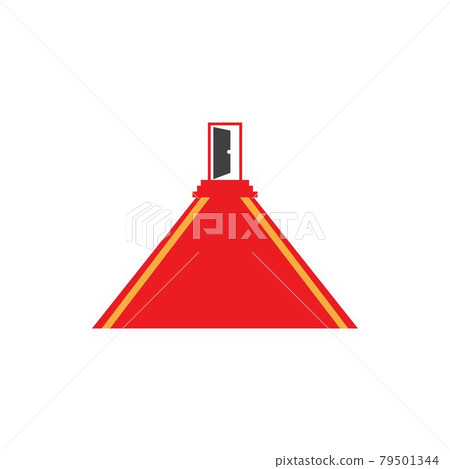 Simple red carpet Vector design illustration 79501344