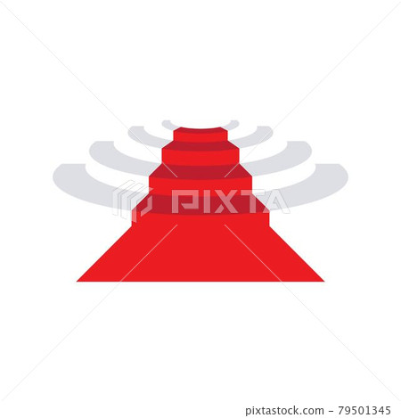 Simple red carpet Vector design illustration 79501345