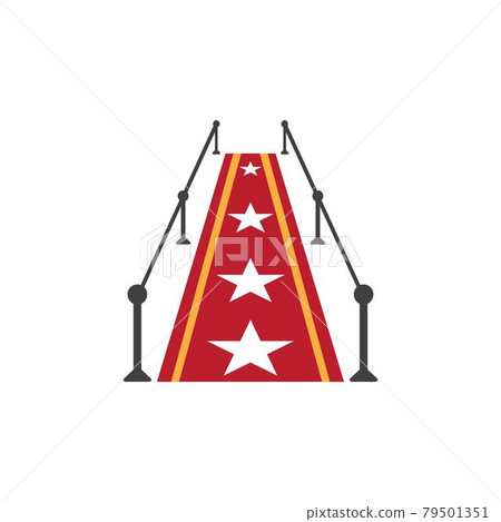 Simple red carpet Vector design illustration 79501351
