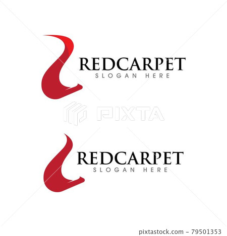 Simple red carpet Vector design illustration 79501353