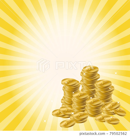 Background material for piled up point coins Background material for piled up point coins 79502562