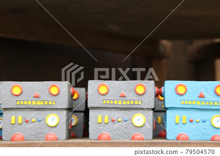 Pottery robot potted plant exhibition Pottery robot potted plant exhibition 79504570