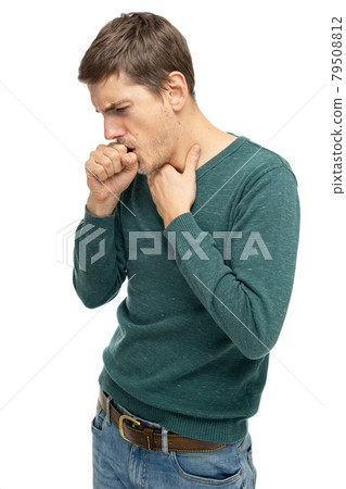 Young white man on white Young white man on white 79508812