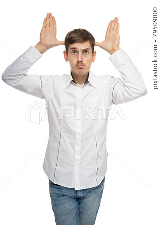 Young white man on white Young white man on white 79509000