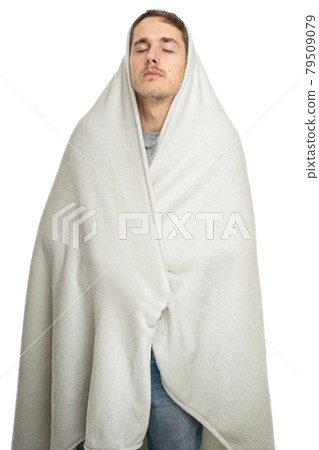 Young white man on white 79509079