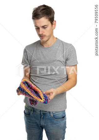Young white man on white Young white man on white 79509556