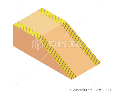 Isometric skatepark element, ramp. Infrastructure for sporty mans riding on the skateboard. Modern youth leisure. Recreation playground vector illustration Isometric skatepark element, ramp. Infrastructure for sporty mans riding on the skateboard. Modern youth leisure. Recreation playground vector illustration 79510475