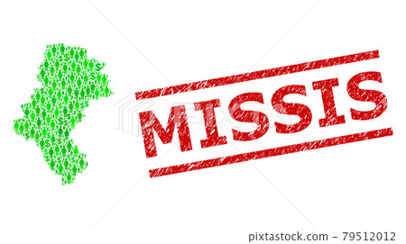 Grunge Missis Stamp Imitation and Green People and Dollar Mosaic Map of Silesia Province Grunge Missis Stamp Imitation and Green People and Dollar Mosaic Map of Silesia Province 79512012