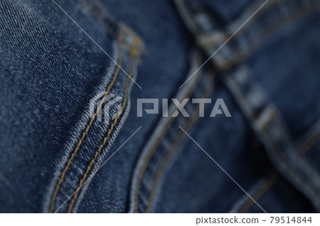 Dark blue jeans close up, Close up shot of denim jeans 79514844
