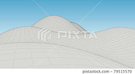 Abstract terrain wireframe landscape background. Abstract terrain wireframe landscape background. 79515570