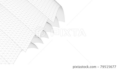 Geometric background, Abstract sketch, Architectural ,Construction ,Wireframe Geometric background, Abstract sketch, Architectural ,Construction ,Wireframe 79515677