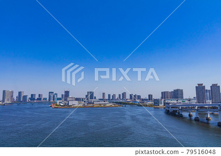 【東京街景】從彩虹橋眺望東京都 79516048