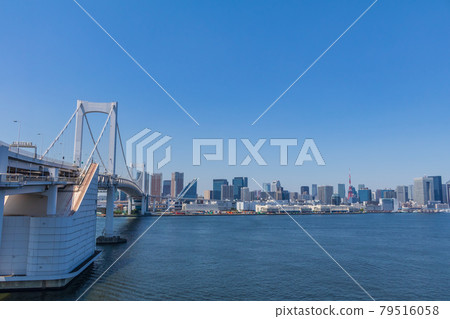 【東京街景】從彩虹橋眺望東京都 【東京街景】從彩虹橋眺望東京都 79516058