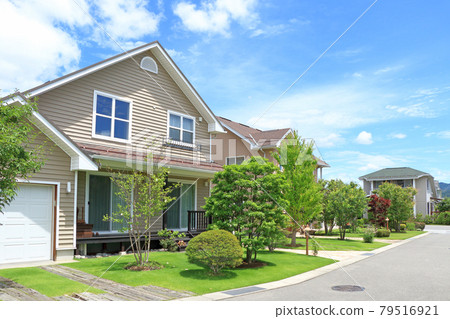 開放的綠色住宅區 開放的綠色住宅區 79516921