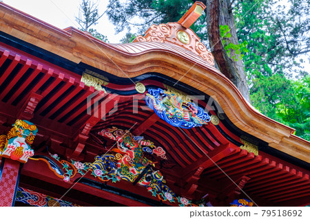 Haruna Shrine: Decoration of Kokusosha and Gakuden Haruna Shrine: Decoration of Kokusosha and Gakuden 79518692