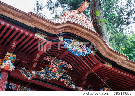 Haruna Shrine: Decoration of Kokusosha and Gakuden Haruna Shrine: Decoration of Kokusosha and Gakuden 79518693
