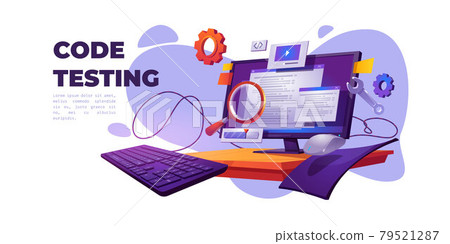 Code testing functional test for pc cartoon banner Code testing functional test for pc cartoon banner 79521287