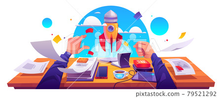 Startup project launch, business innovation idea Startup project launch, business innovation idea 79521292