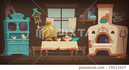 Abandoned old russian, ukrainian rural house 79521637