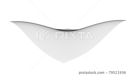 Abstract terrain wireframe landscape background. 79521936