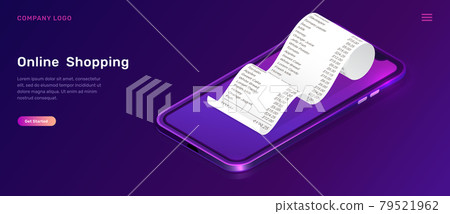 Online shopping, isometric concept for mobile app Online shopping, isometric concept for mobile app 79521962