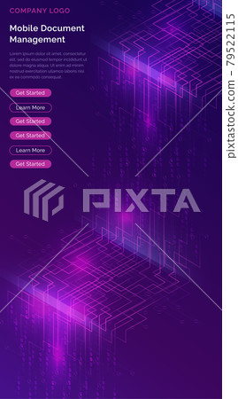 Big data waterfall, streams of digital binary code Big data waterfall, streams of digital binary code 79522115
