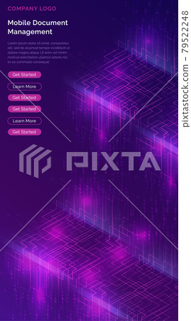 Big data waterfall, streams of digital binary code Big data waterfall, streams of digital binary code 79522248